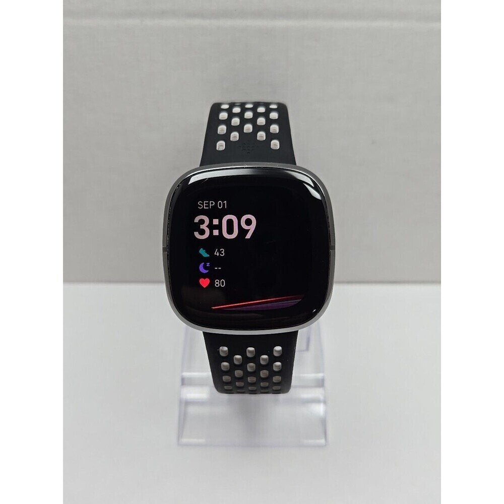 Fitbit Sense FB512 Smartwatch GPS ECG Sleep Heart Rate Activity Tracker - Read
